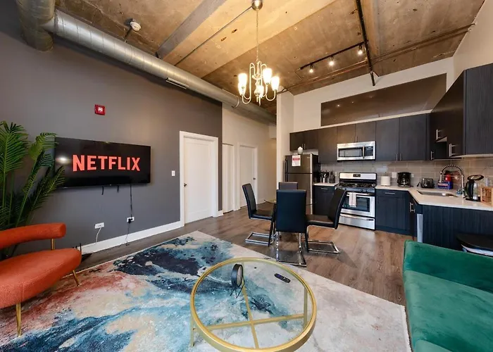 Modern South Loop 2br With View Of Skyline Patio And Gym Access Near Mccormick Place Convention Center & Museum Campus Apartamento *